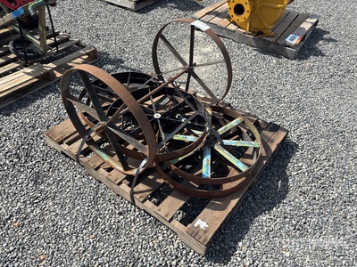Pallet Metal Wheels for Bottle Cart 24 In ハンドツール