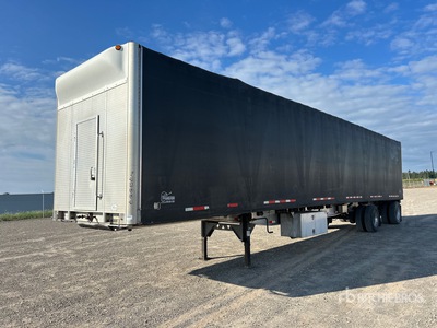 2015 Manac 48 ft T/A Spread Axle Curtain Side Trailer