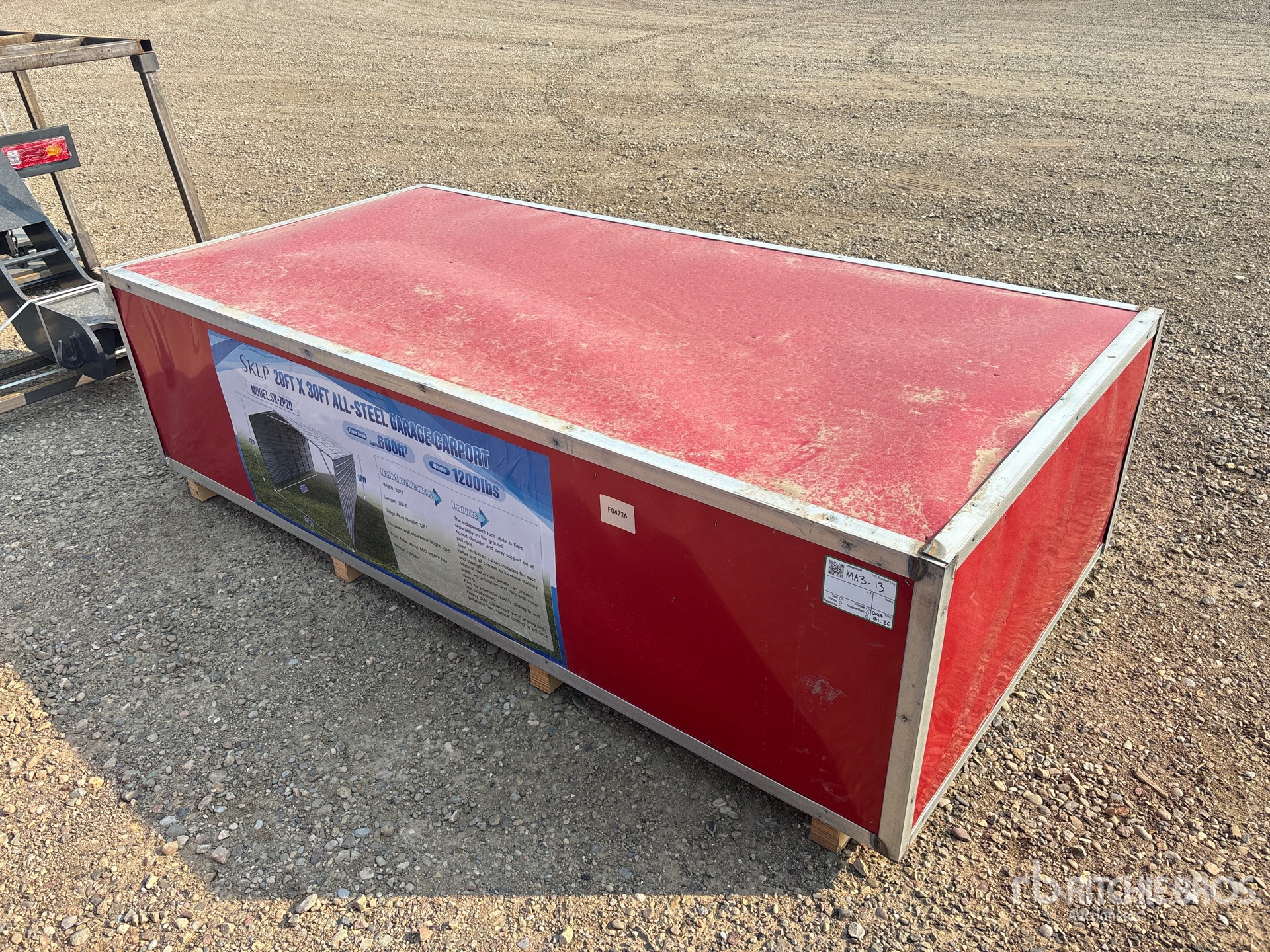 2026 SKLP SK-ZP20 20 ft x 30 ft Carport (Unused)