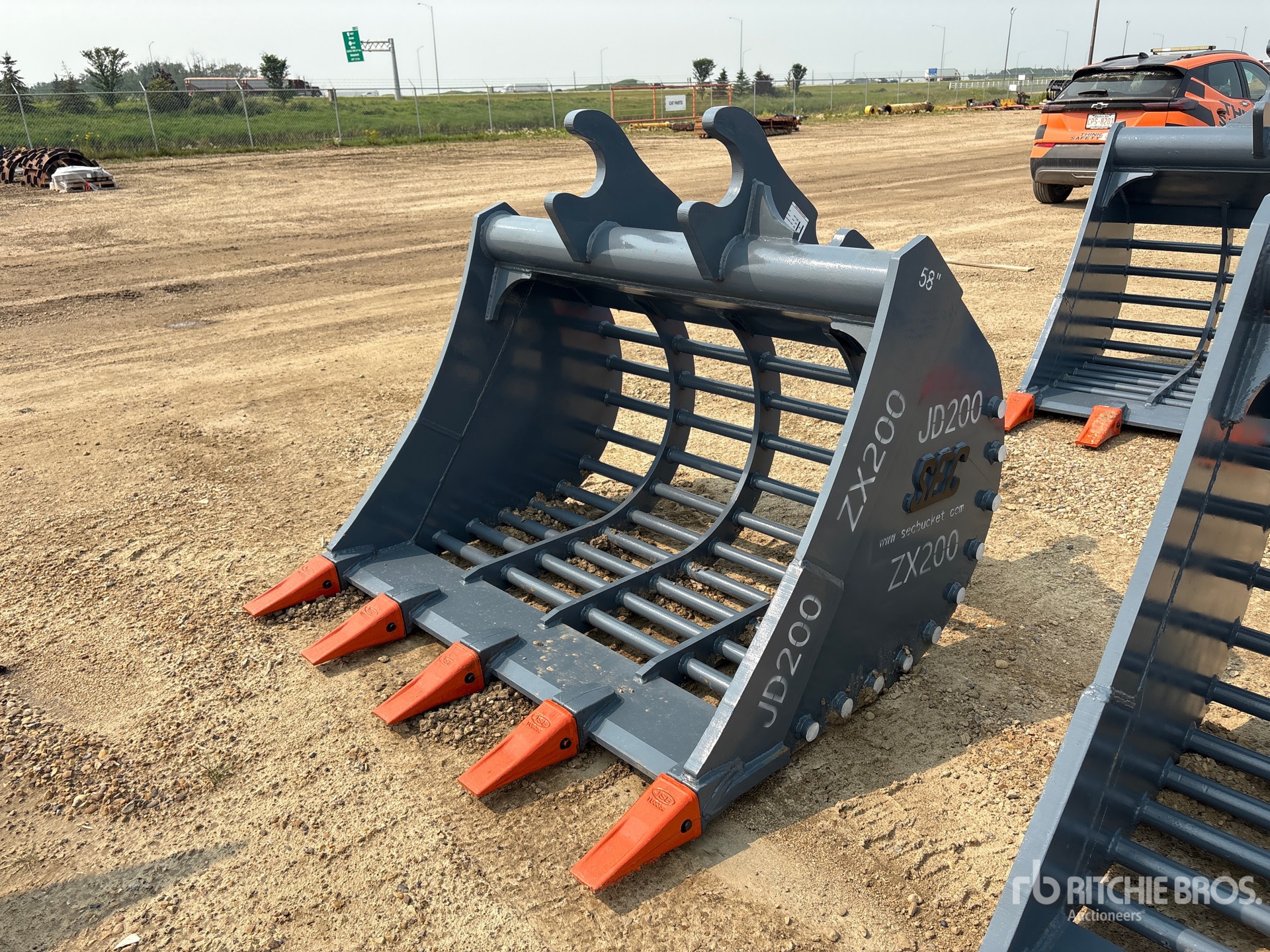 2026 SEC 58 in Q/C Skeleton Excavator Bucket - Fits ZX200 (Unused)