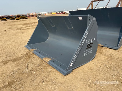 2026 SEC 106 in Cleanup Q/C Wheel Loader Bucket - Fits L90 (Unused)
