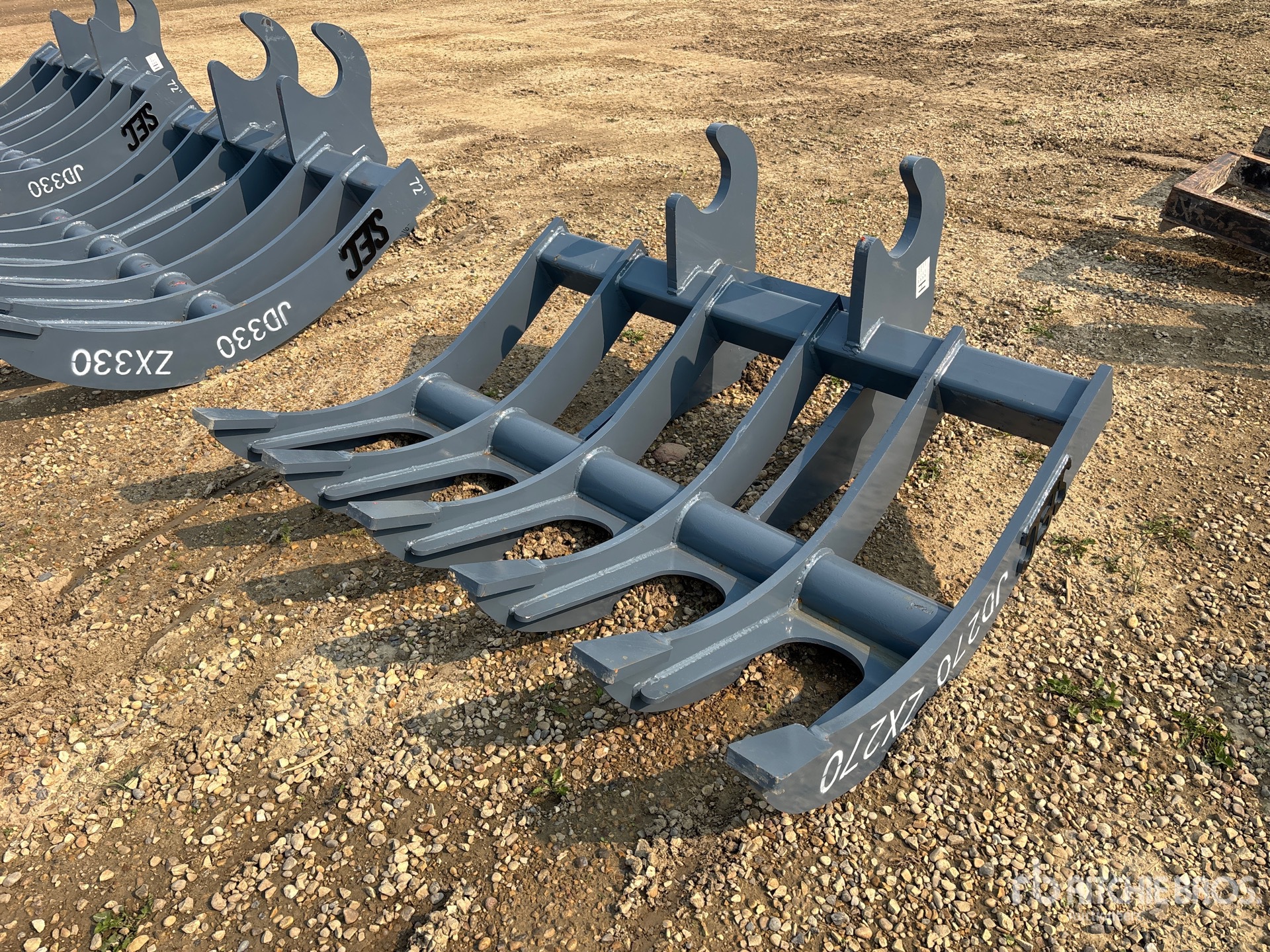 2026 SEC 66 in Q/C Excavator Rake - Fits ZX270/JD270/JD240/EX270/EX240 (Unused)