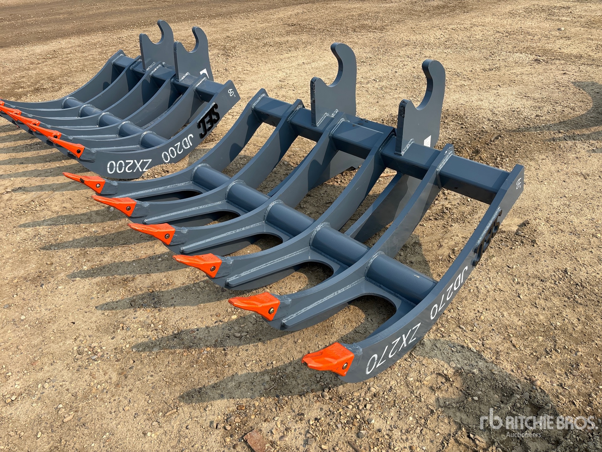 2026 SEC 66 in Q/C Excavator Rake - Fits ZX270/JD270/JD240/EX270/EX240 (Unused)