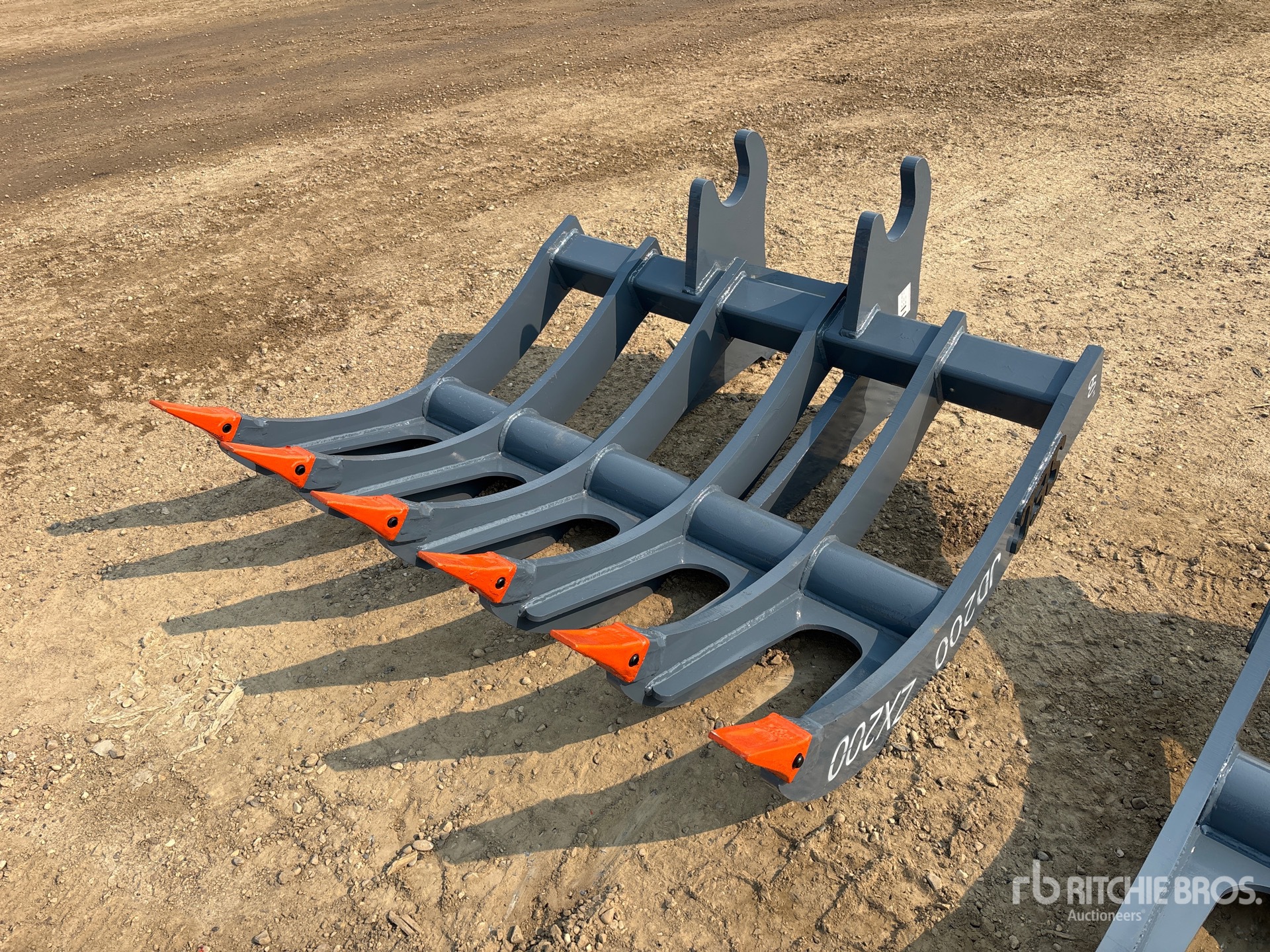 2026 SEC 60 in Q/C Excavator Rake - Fits ZX200/JD200/Cat 320B/C/D (Unused)