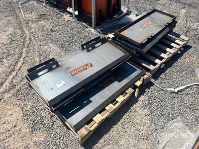 Quantity of (10) 2026 PABREAK UAP28 Skid Steer Attachment Mounting Plate (Unused)