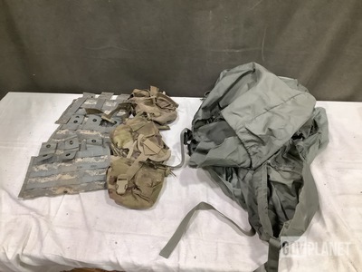 (49) M4 Three Mag Pouches, (170) Canteen Pouches & Assorted Items