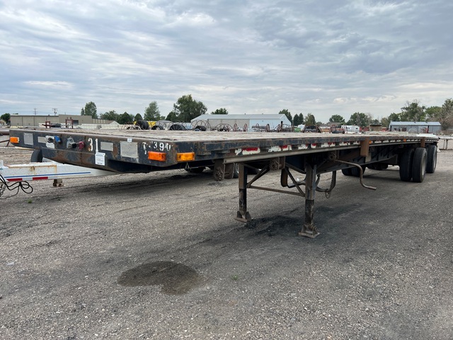 1994 Transcraft TL2000 W2 48 ft T/A Spread Axle Flatbed Trailer