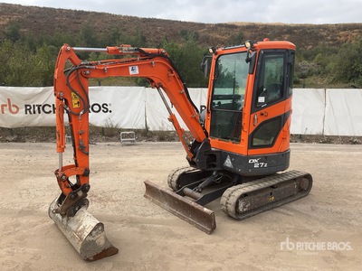 2018 Doosan DX27Z Mini Excavator