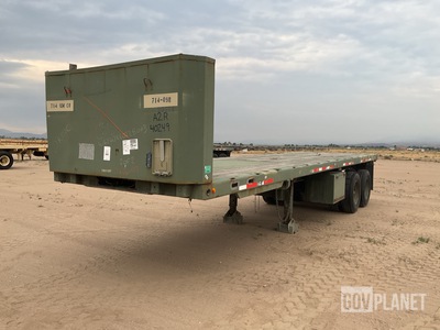1991 Dynaweld M871A2R Flatbed Trailer
