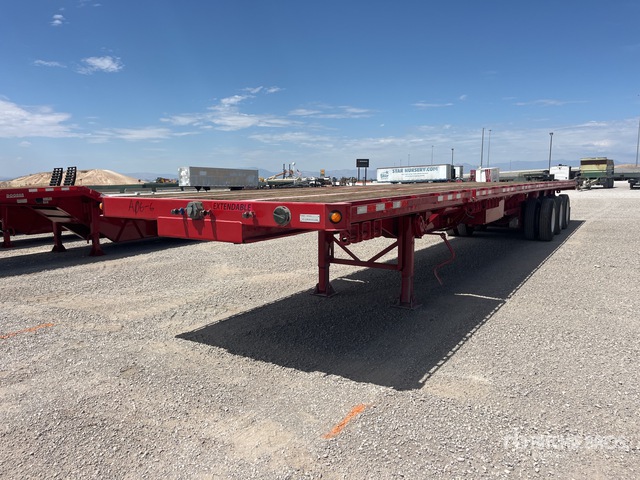 2016 Manac Tri/A 53 ft - 90 ft Extendable Flatbed Trailer