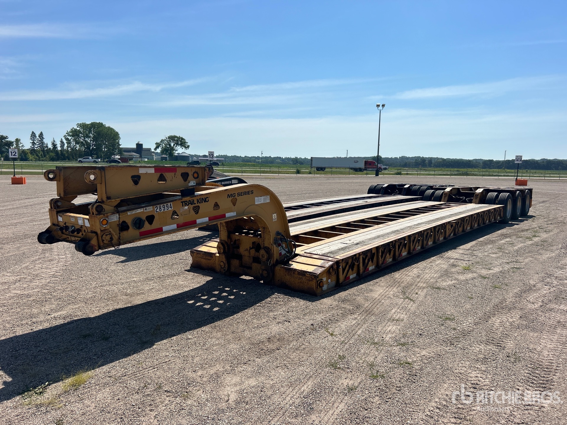 2014 Trail King TK90MDG Tri/A Lowboy Trailer