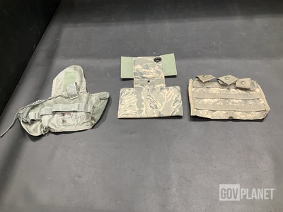 (96) M4 Three Mag Pouches, (25) Padded Pouch Inserts & Assorted Items