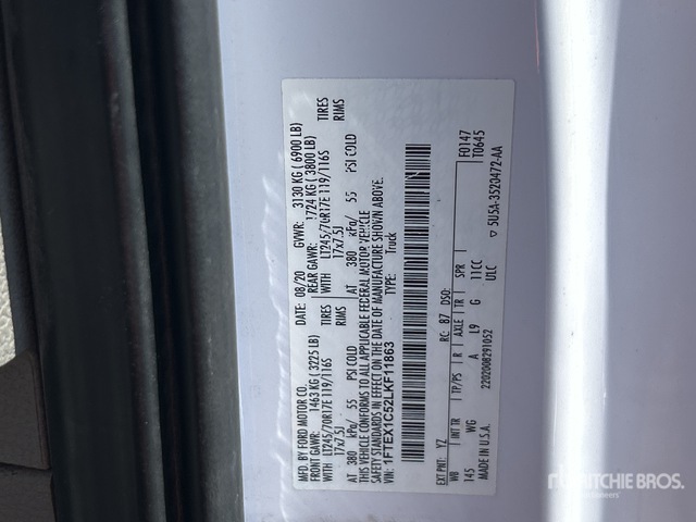 1FTEX1C52LKF11863 2020 Ford F-150 photo no. 1