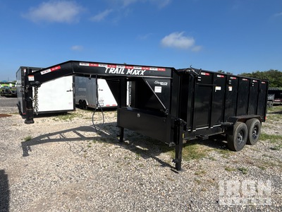 2024 Trail Maxx DTG27-14'4 14 ft T/A Gooseneck Dump Utility Trailer