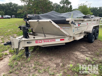 2025 ED GDT83142716S-BP 14 ft T/A Dump Utility Trailer