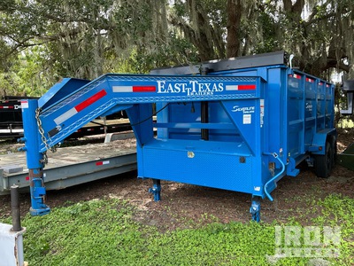 2024 East Texas 16 ft T/A Gooseneck Dump Utility Trailer