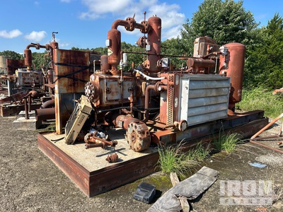 1974 Ajax YKDA Skid-Mounted Iron Works Unit Air Compressor