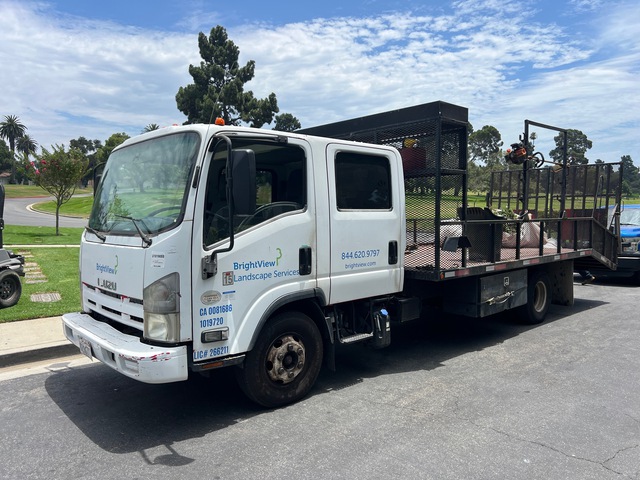 2014 Isuzu NPR 4x2 Crew Cab Landscape Truck