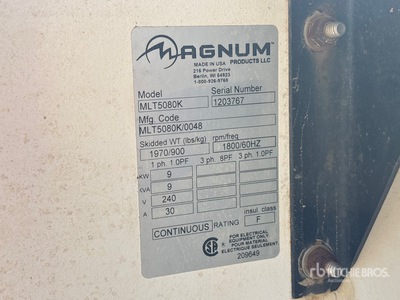 2012 Magnum MLT5080K 9 kW منارة