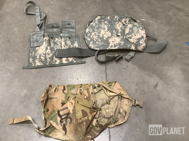 (84) Bandoleer Ammunition Pouches, (55) Sustainment Pouches & Assorted Items