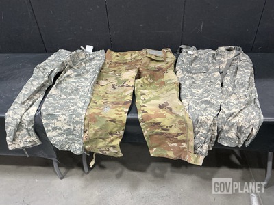 (79) Pairs of Assorted Trousers, (4) Cold Weather Parkas & Assorted Items