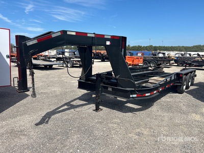 2002 Belshe T-18 24 ft Tri/A Gooseneck Remolque Portamaquinaria