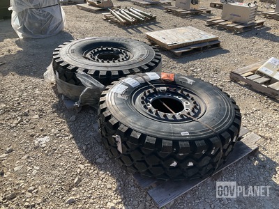 (1) Michelin 395/85R20 Tire w/Wheel & (1) Michelin 16.00R20 Tire w/Wheel