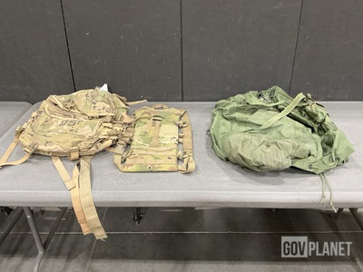 (62) Hydration Carriers, (21) Field Packs, (13) Assault Packs & Assorted Items