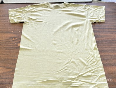 (107) Unused Tan T-Shirts, Size Medium