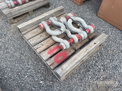 Quantity of (4) Crosby 2.5 in Shackle