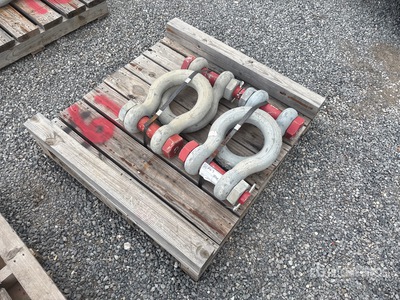 Quantity of (4) Crosby 2.5 in Shackle