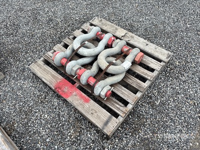 Quantity of (4) Crosby 85 Ton Shackle