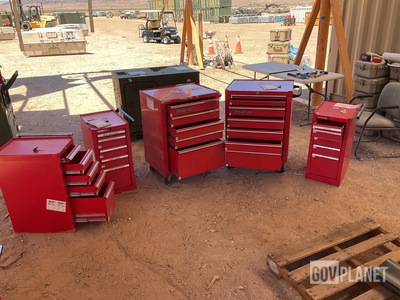 (3) Kennedy & (2) Snap-On Tool Boxes
