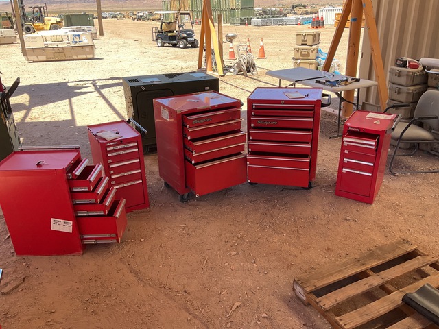 (3) Kennedy & (2) Snap-On Tool Boxes