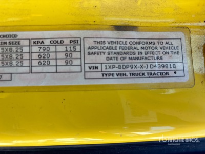 2018 Peterbilt 579 6x4 T/A Day Cab Truck Tractor