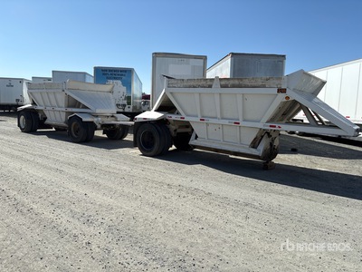1989 Fruehauf 20 ft S/A Lead Remorque à benne centrale