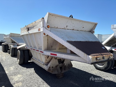 1989 Fruehauf 20 ft S/A Lead مقطورة للتفريغ السفلي