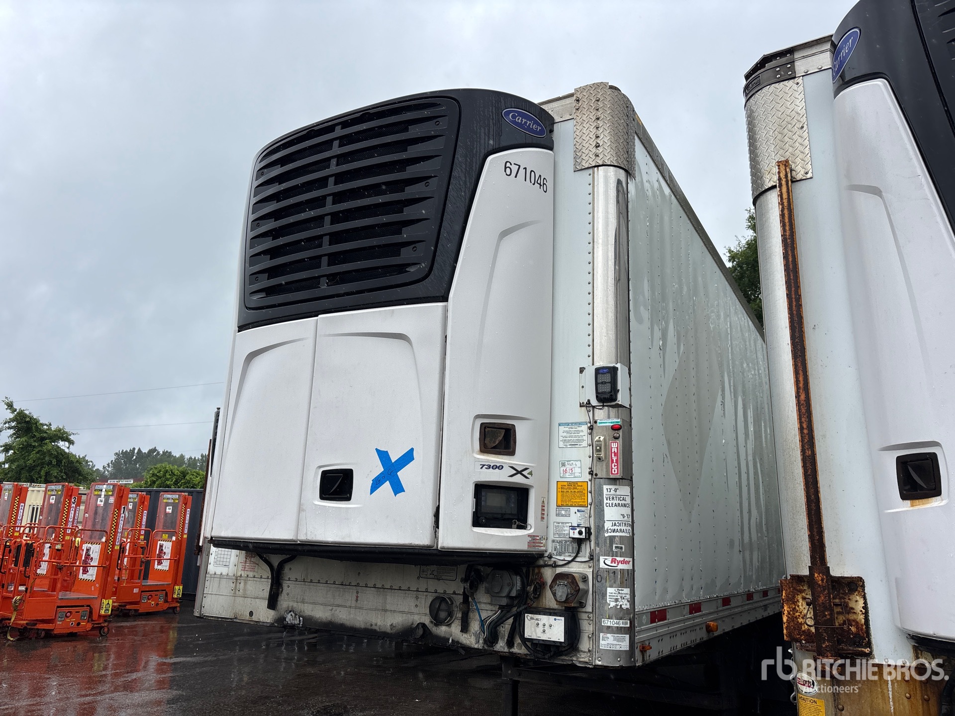 2017 Utility VS2RA 48/156/102 48 ft x 102 in T/A Refrigerated Trailer