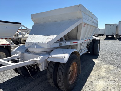 1984 Fruehauf 20 ft T/A Turntable Pup Belly Dump Trailer