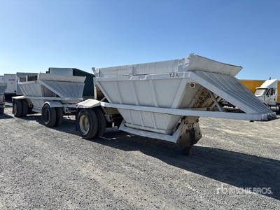 1985 Gallaty Lead 20 ft S/A Lead Belly Dump Trailer