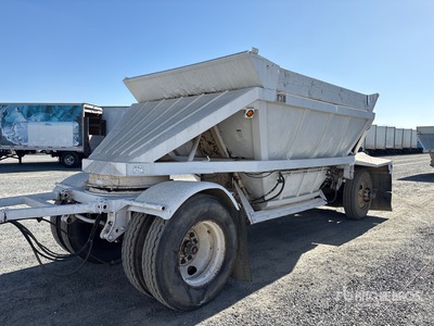 1985 Gallaty 20 ft T/A Turntable Pup Przyczepa z wywrotem brzusznym