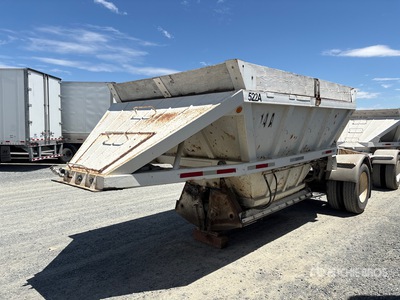 1987 Gally 20 ft S/A Lead Belly Dump Trailer