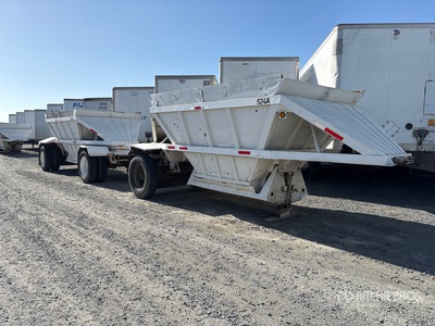 1984 Gally 20 ft S/A Lead Belly Dump Trailer