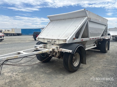 2001 Ranco 20 ft T/A Turntable Pup strooi aanhangwagen