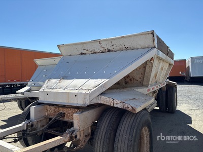 1993 Stric 20 ft T/A Turntable Pup Belly Dump Trailer