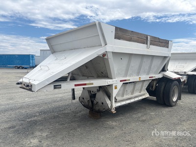 1991 Stric 20 ft S/A Lead Belly Dump Trailer