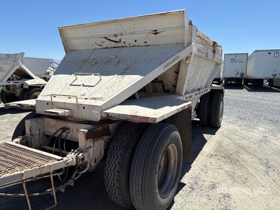 1991 Stric 20 ft T/A Turntable Pup Belly Dump Trailer