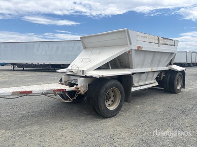 1991 Stric 20 ft T/A Turntable Pup strooi aanhangwagen
