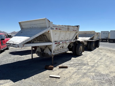 1991 Stric 20 ft S/A Lead Belly Dump Trailer