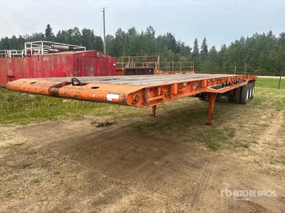 1996 Alco 50 ft Tri/A Flatbed Remorque pour champ pétrolifère